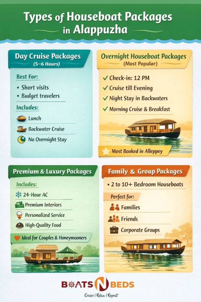 Alappuzha Houseboat Package Infographic