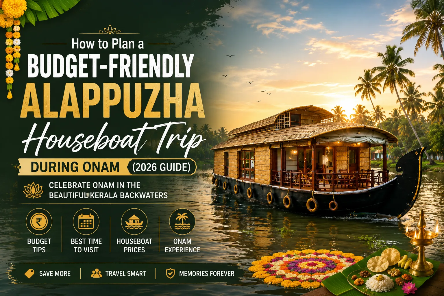 BOOK HOUSEBOAT DURING ONAM
